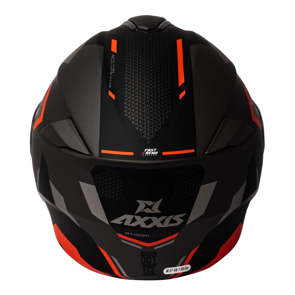 Casco de Moto Axxis Storm Drone D5 Rojo