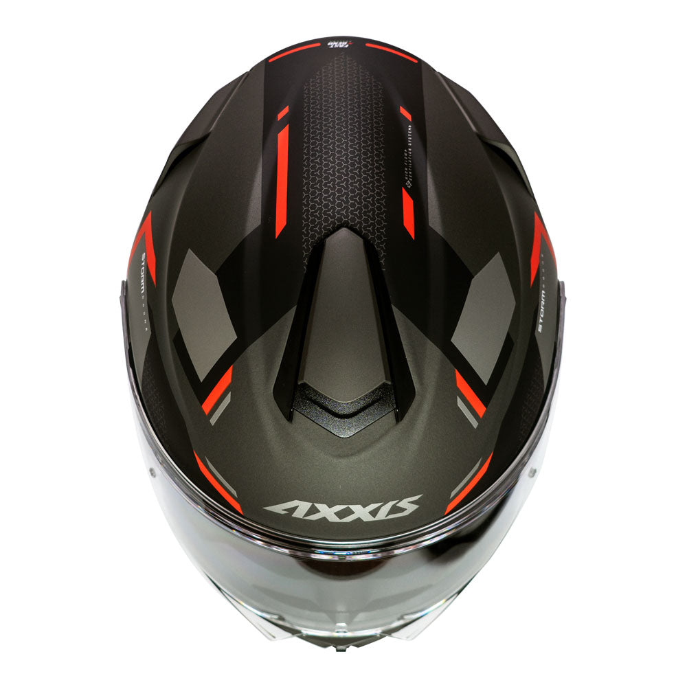 Casco de Moto Axxis Storm Drone D5 Rojo