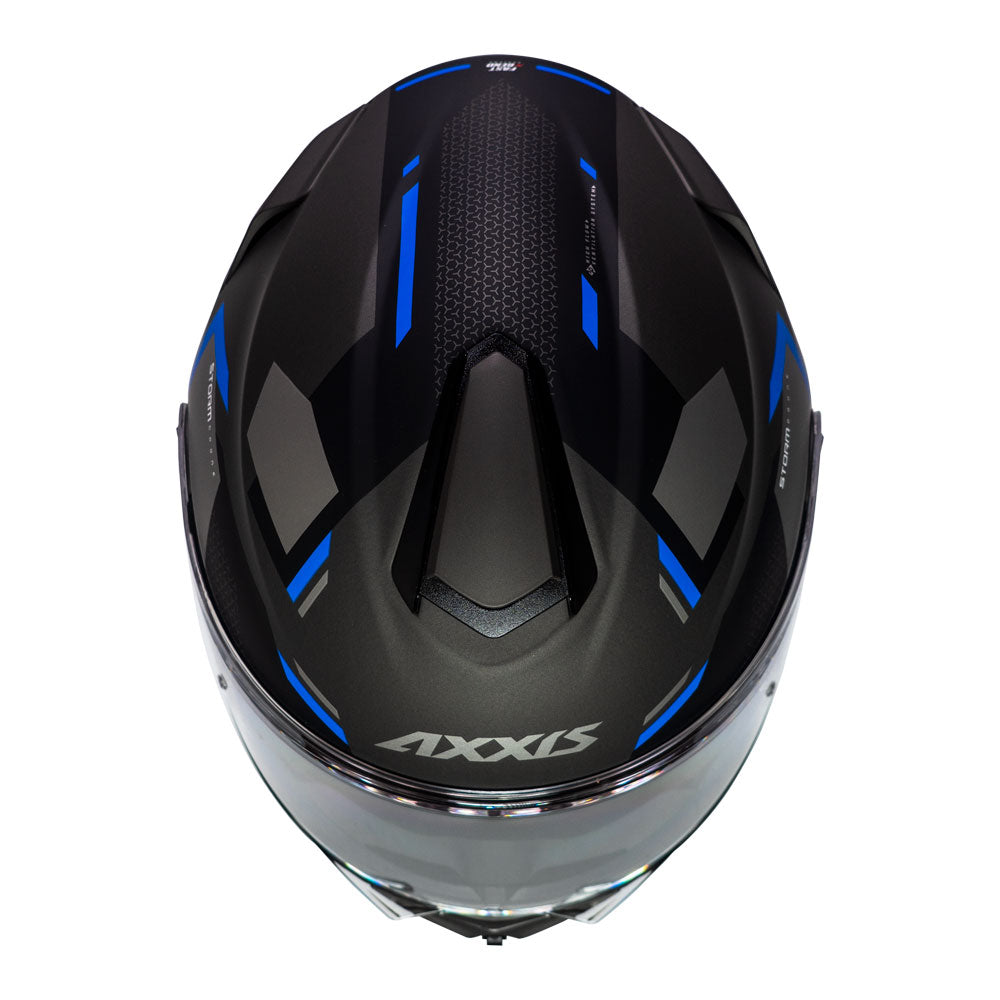 Casco de Moto Axxis Storm Drone D7 Azul