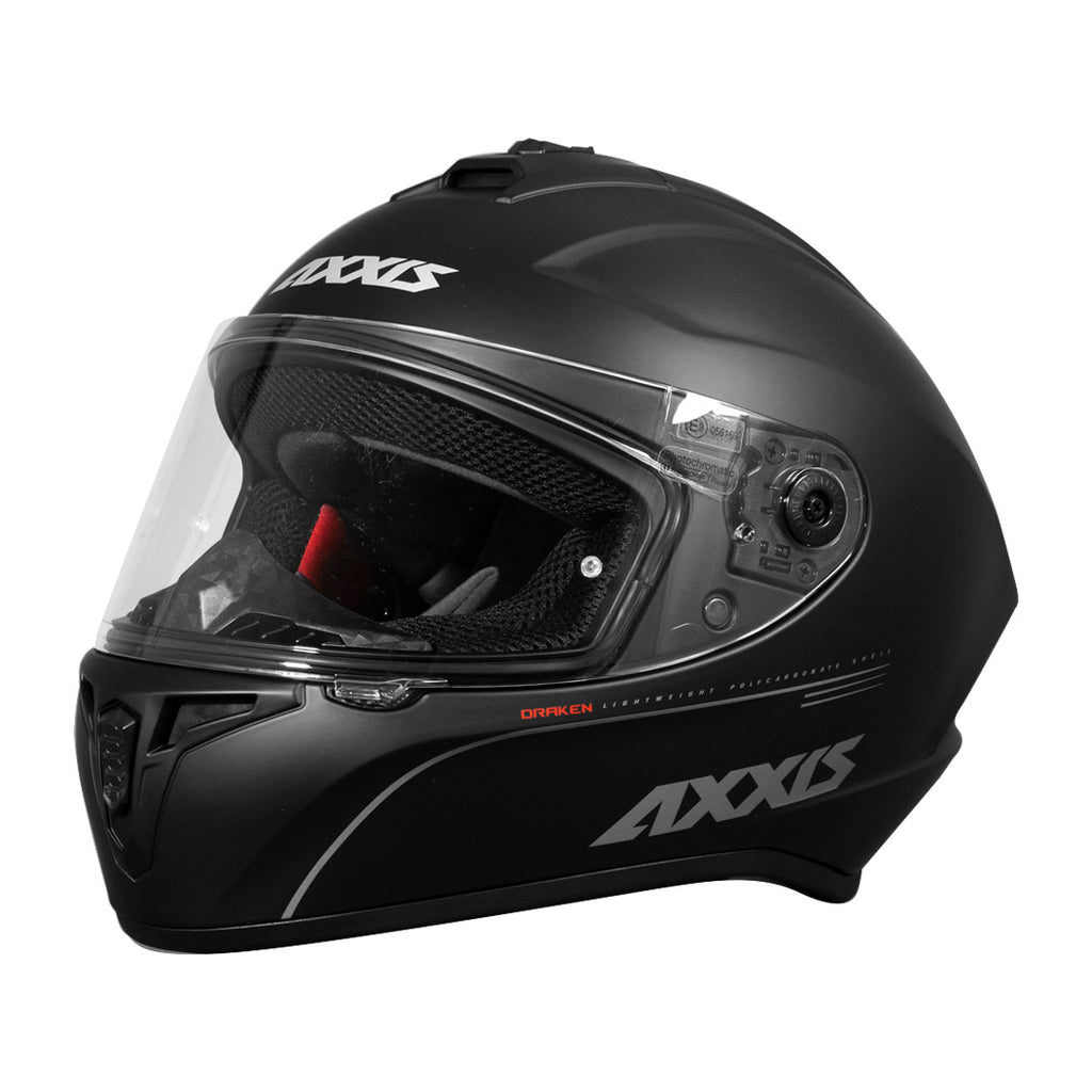 Casco de Moto Axxis Draken Solid V.2 A11 Negro Matte