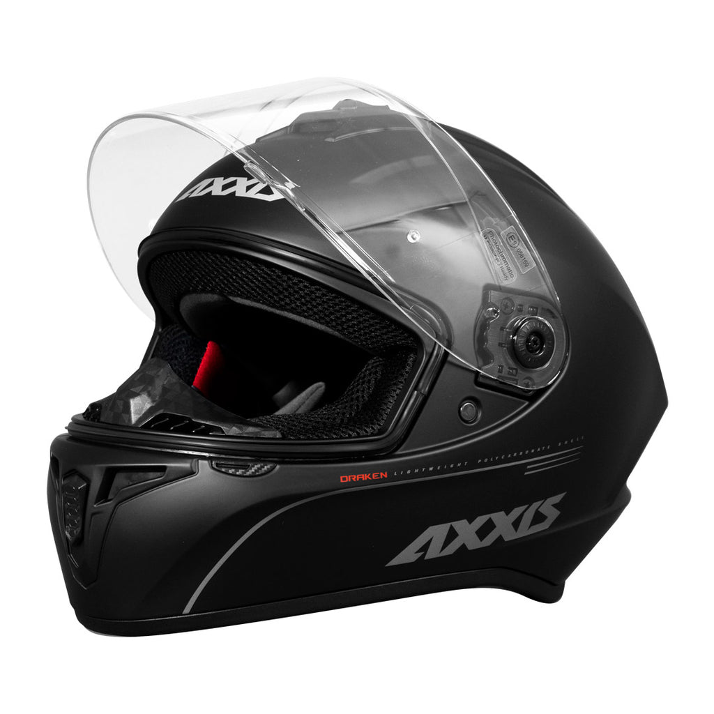 Casco de Moto Axxis Draken Solid V.2 A11 Negro Matte