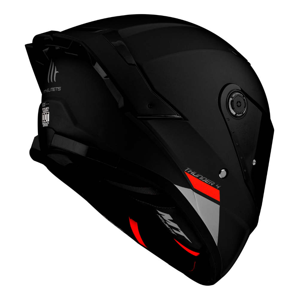 Casco MT Helmets Thunder 4 SV Solid A1 Negro Mate + Pinlock Incluido