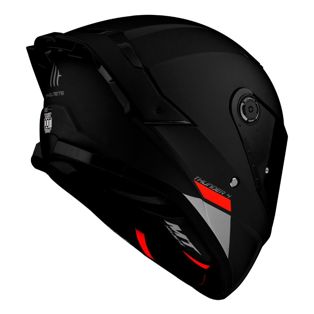 Casco MT Helmets Thunder 4 SV Solid A1 Negro Mate Pinlock Incluido Bikesport Chile
