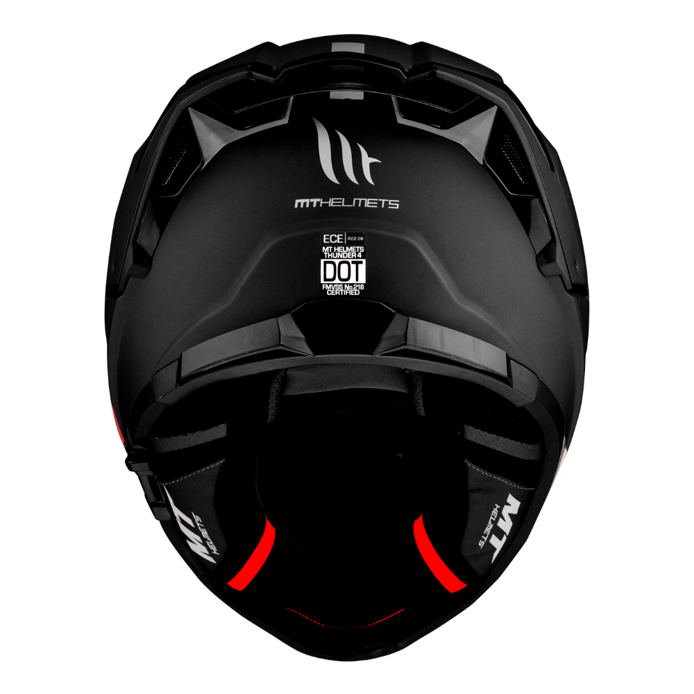 Casco MT Helmets Thunder 4 SV Solid A1 Negro Mate + Pinlock Incluido