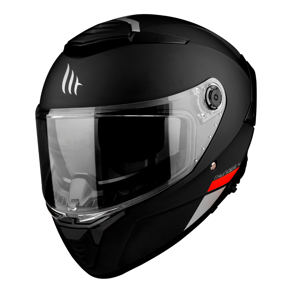 Casco MT Helmets Thunder 4 SV Solid A1 Negro Mate + Pinlock Incluido