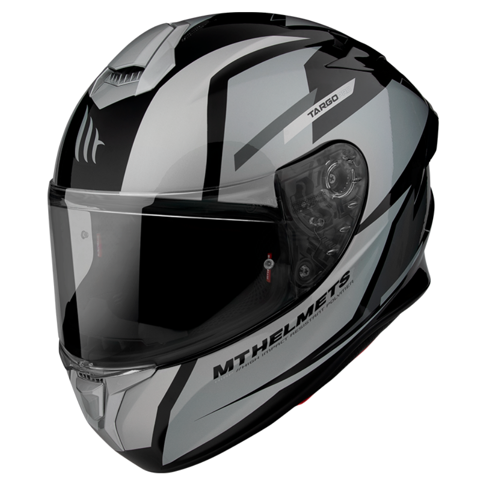 Casco de Moto MT Helmets Targo Pro Sound A2 Gris Brillo - M