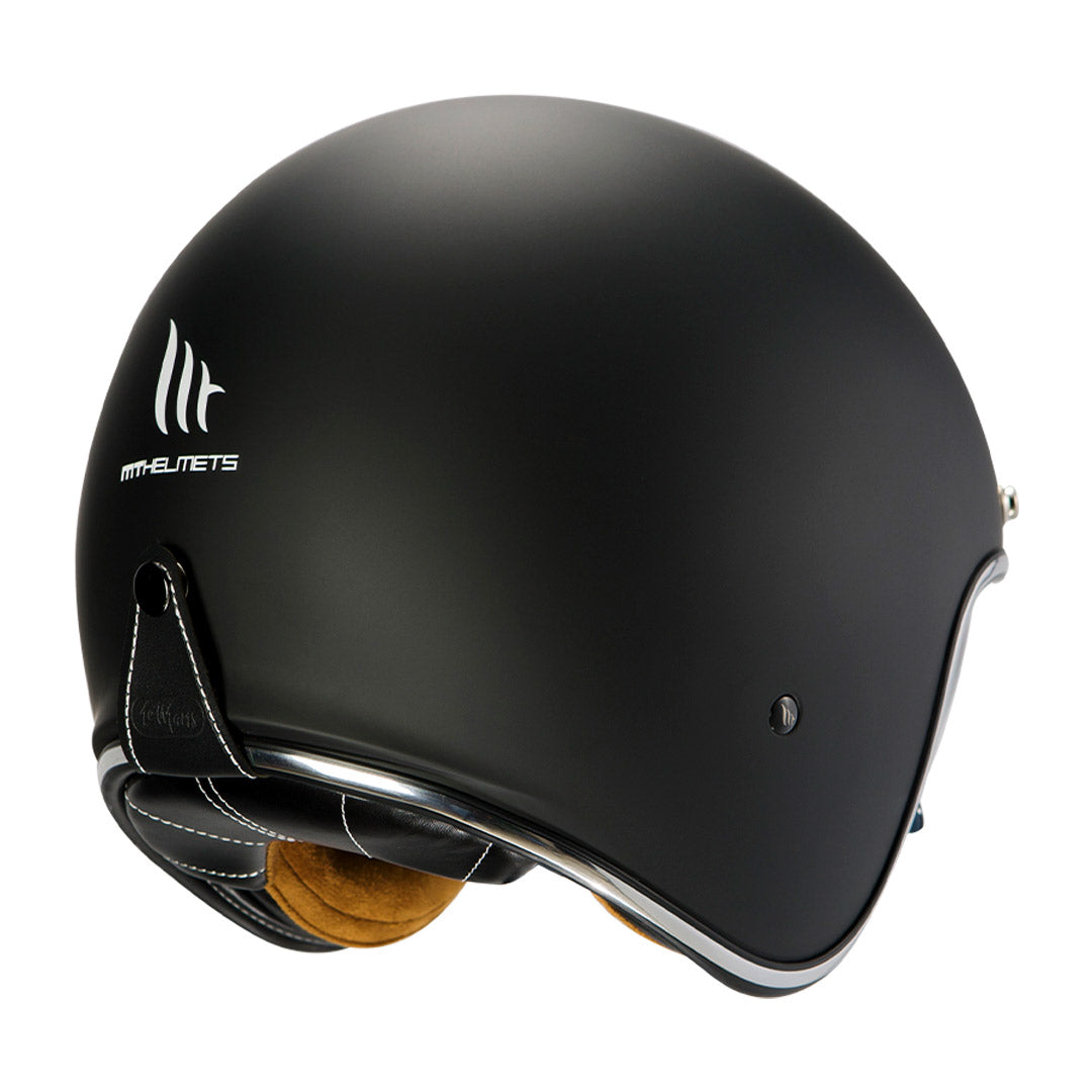 Casco de Moto MT Helmets Le Mans Solid A1 Negro Mate Bikesport Chile