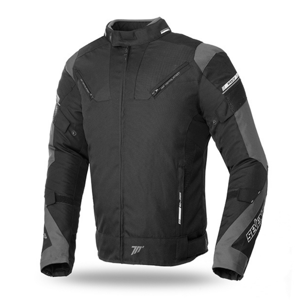 Chaqueta para Moto Seventy SD-JR69 Invierno Hombre Negro/Gris - S