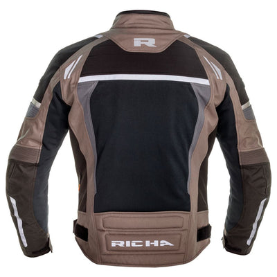 chaqueta de moto cafe