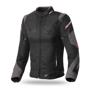 Chaqueta para Moto Mujer Seventy SD-JR71 Invierno Racing Mujer Negra/Rojo