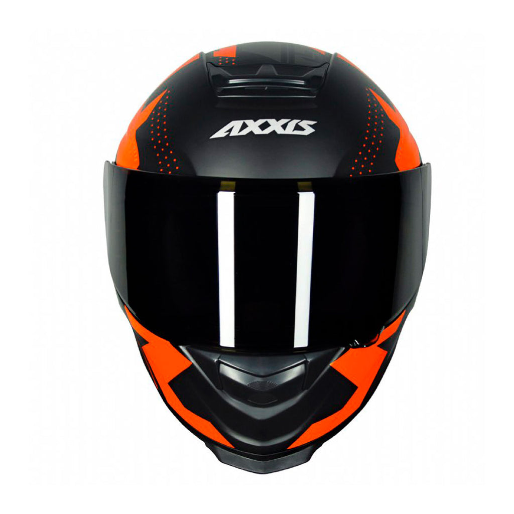 PROMO Casco Axxis Eagle SV Diagon B4 Naranjo + Mica transparente