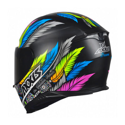 PROMO Casco Axxis Eagle SV Dreams A1 Negro + Mica transparente