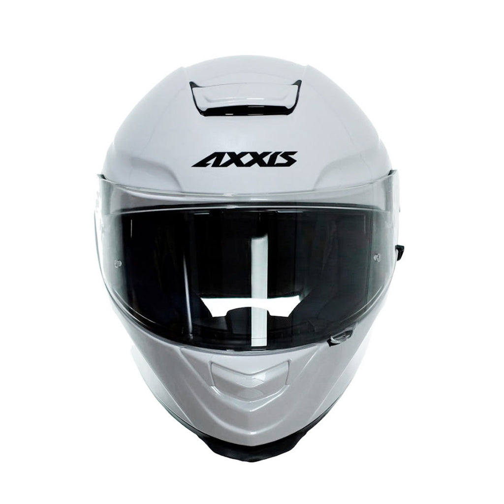 PROMO Casco Axxis Eagle SV Solid A0 Blanco + Mica transparente