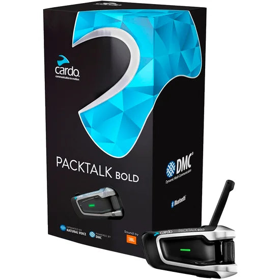 Intercomunicador para moto Cardo Packtalk Bold JBL Individual