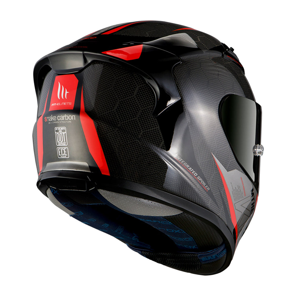 casco moto snake back