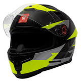 Casco Moto fluorescente