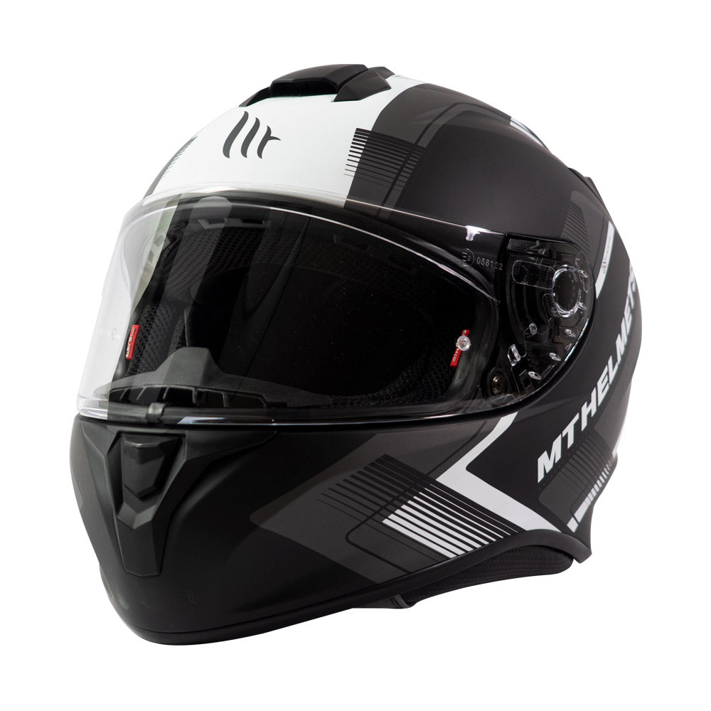 Casco de Moto MT Helmets Targo IVY D2 Gris Mate Bikesport Chile