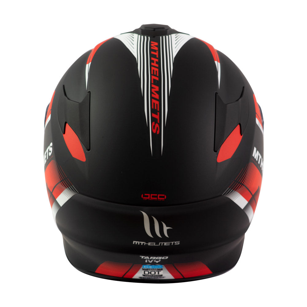 Casco de Moto MT Helmets Targo IVY D5 Rojo Mate