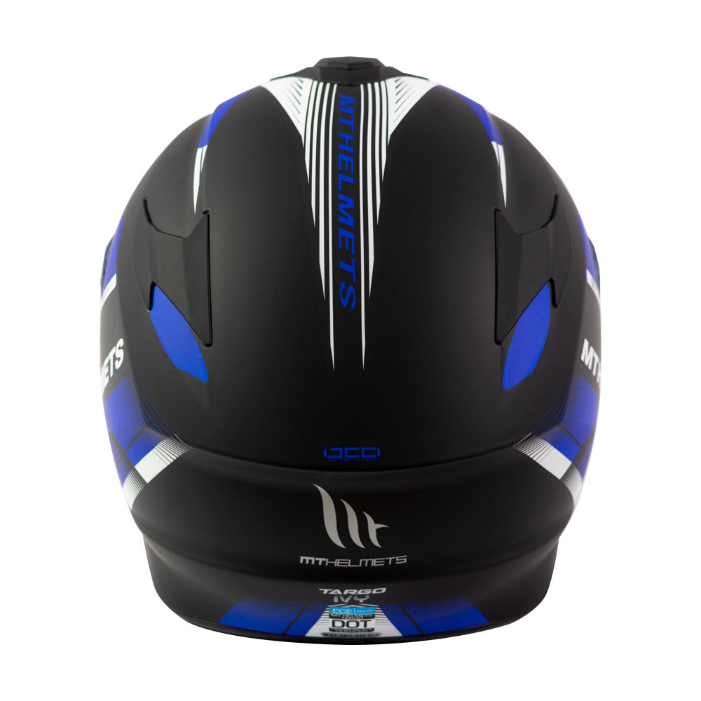 Casco Integral Moto MT Helmet Targo Negro Mate