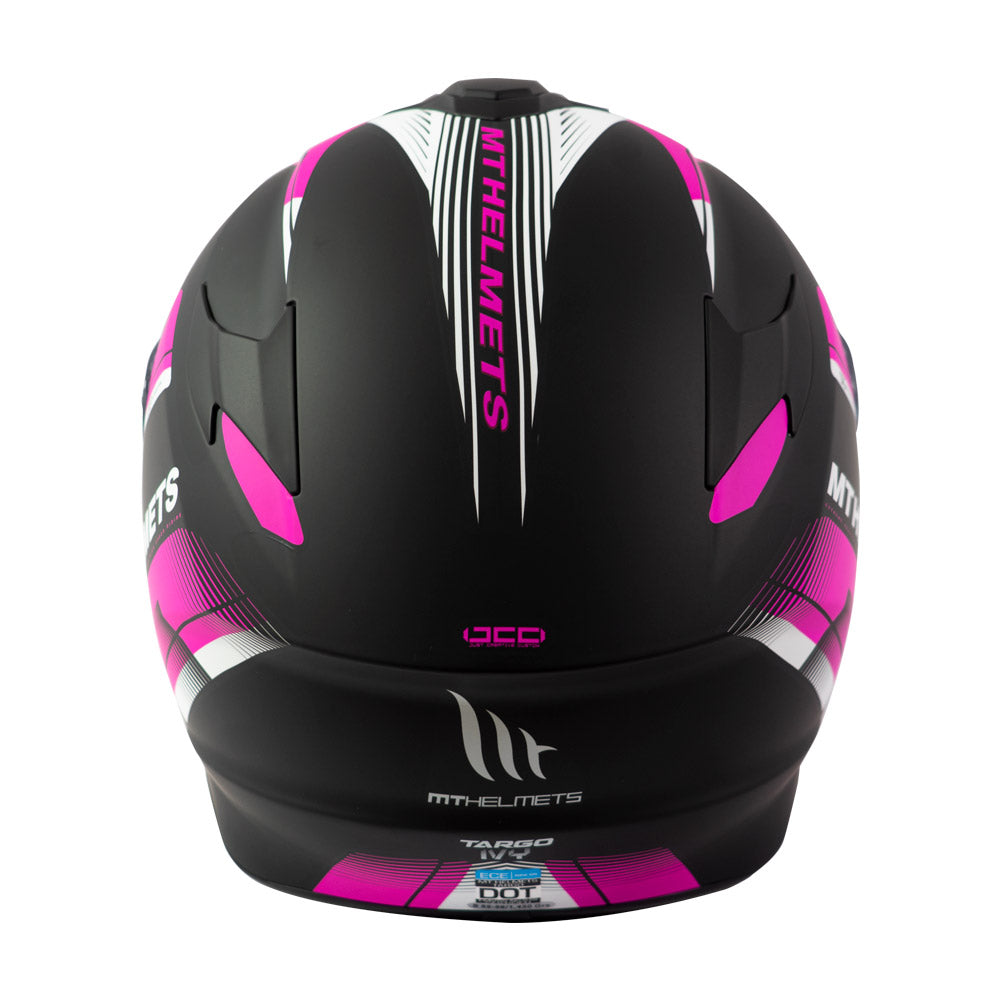 Casco de Moto MT Helmets Targo IVY D8 Rosa Mate