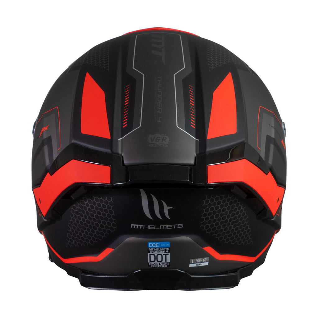Casco MT Helmets Thunder 4 SV Jerk B5 Rojo Mate + Pinlock Incluido