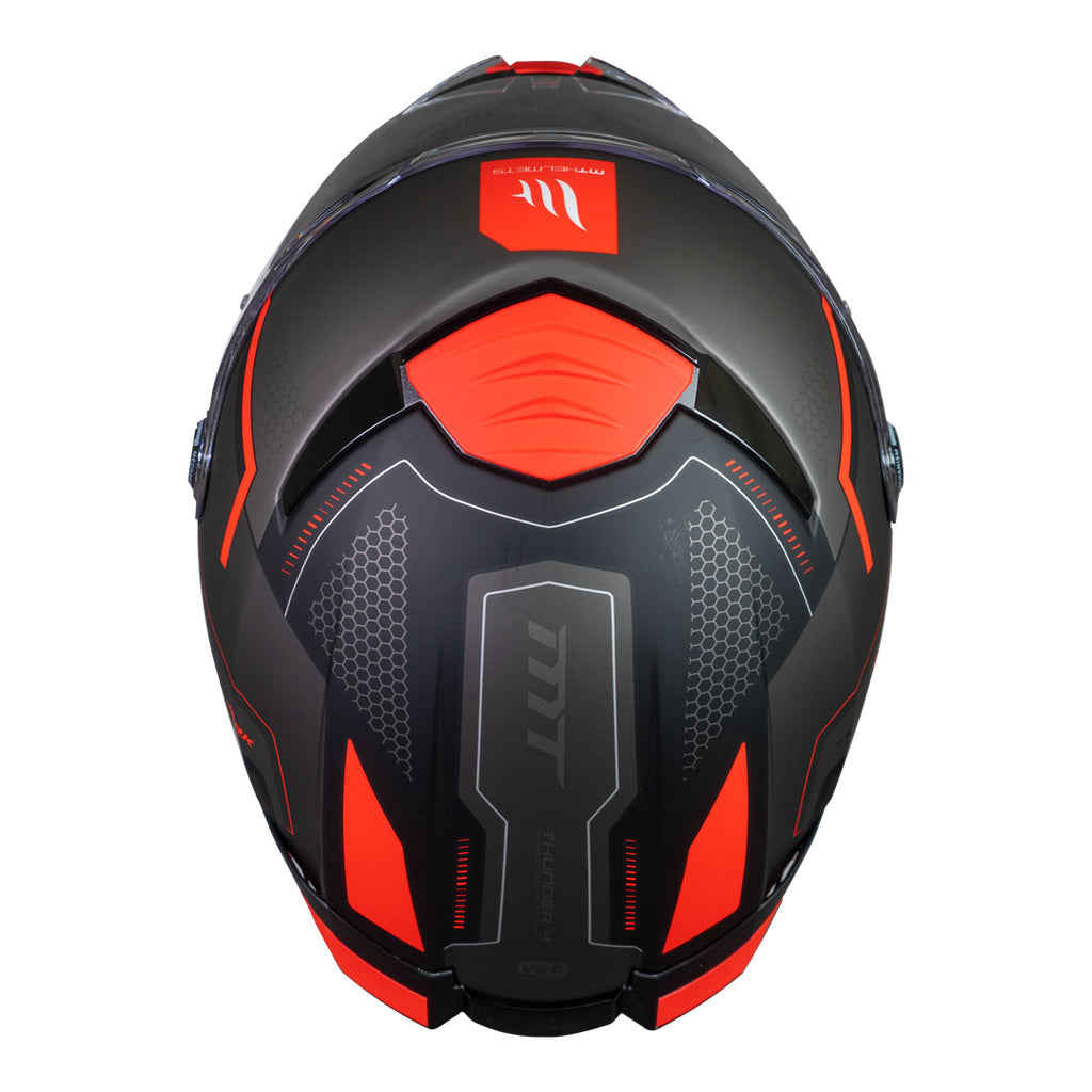 Casco MT Helmets Thunder 4 SV Jerk B5 Rojo Mate + Pinlock Incluido