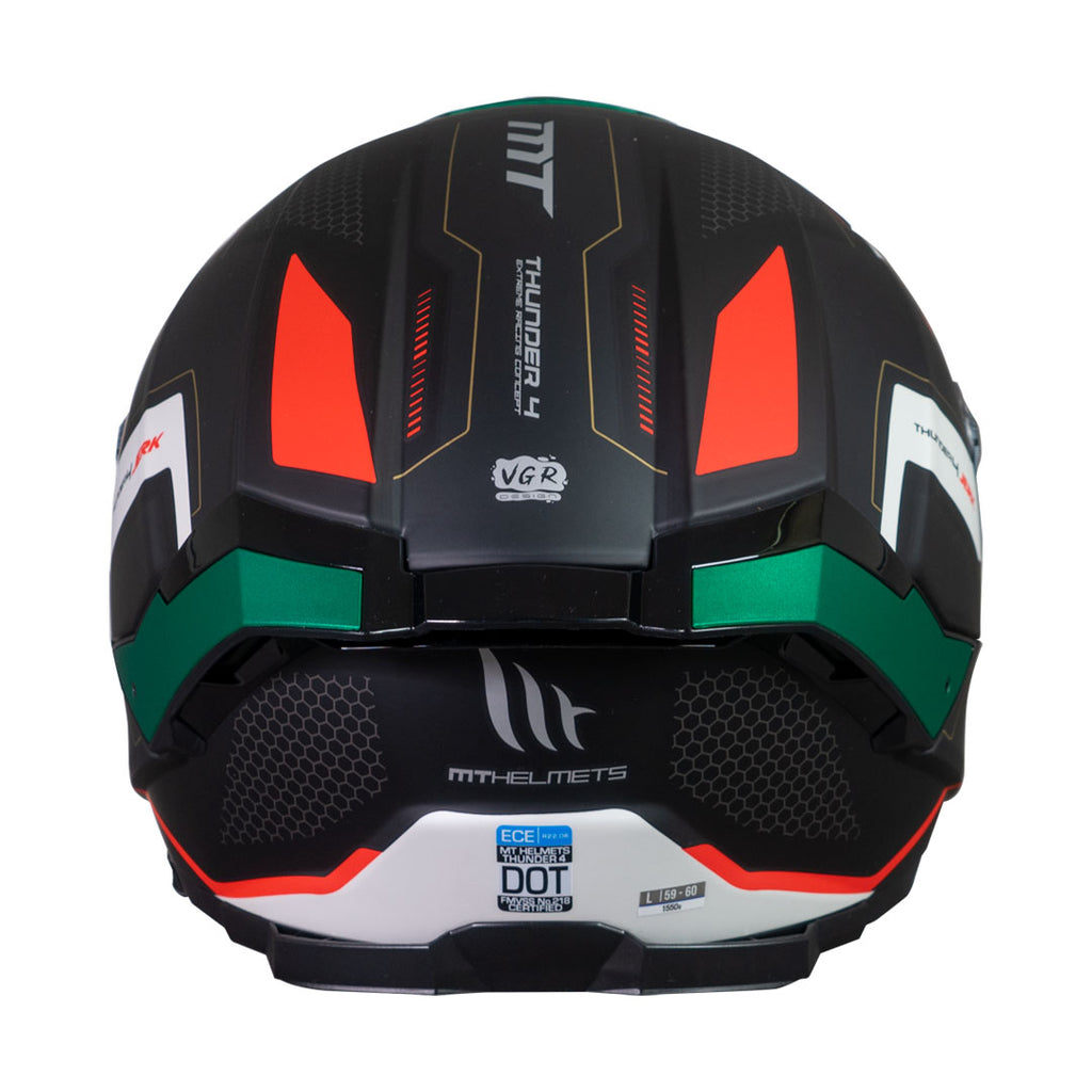 Casco MT Helmets Thunder 4 SV Jerk B6 Verde Perla Mate + Pinlock Incluido