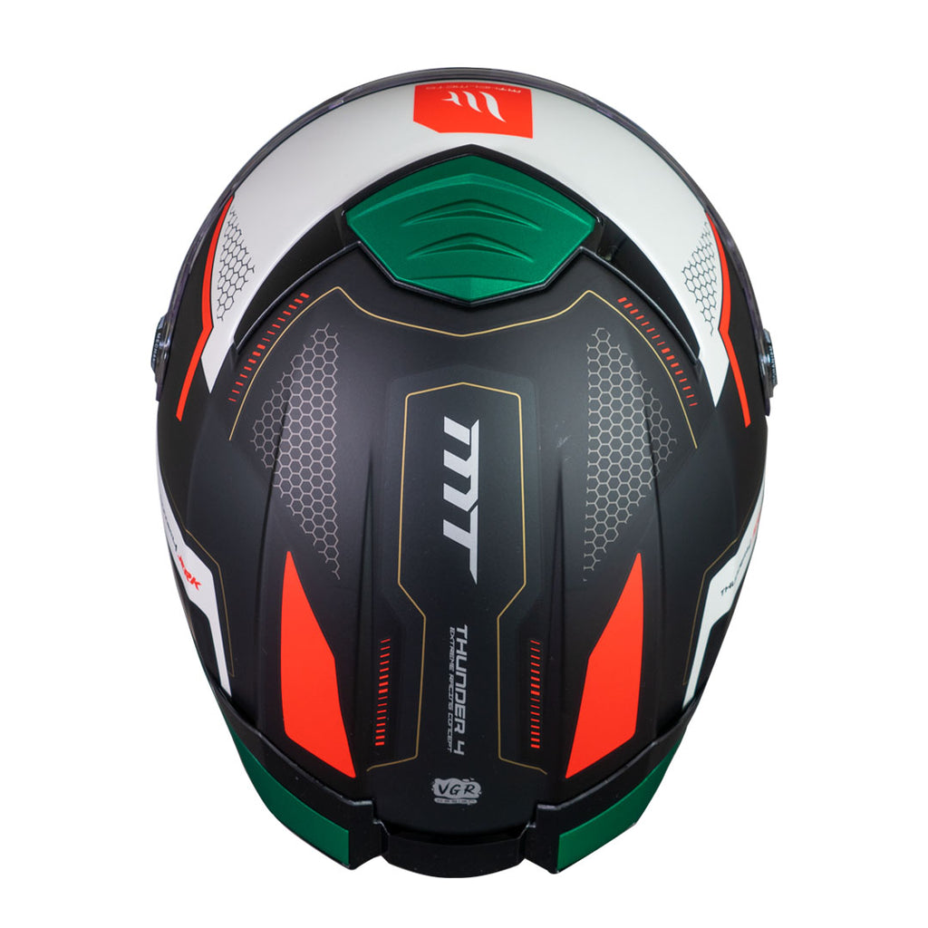 Casco MT Helmets Thunder 4 SV Jerk B6 Verde Perla Mate + Pinlock Incluido