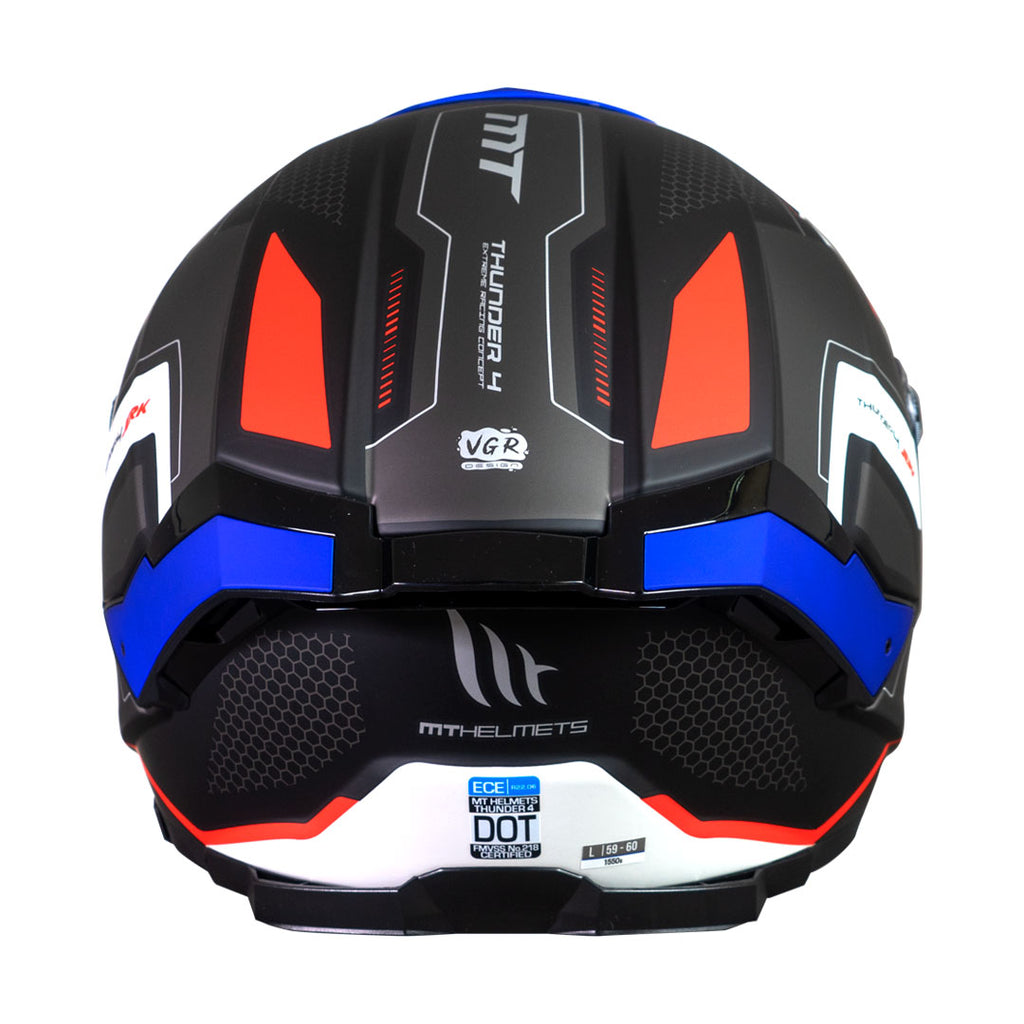 Casco MT Helmets Thunder 4 SV Jerk B7 Azul Perla Mate + Pinlock Incluido