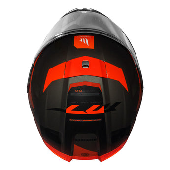 Casco para moto rojo
