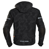 chaqueta moto camuflada