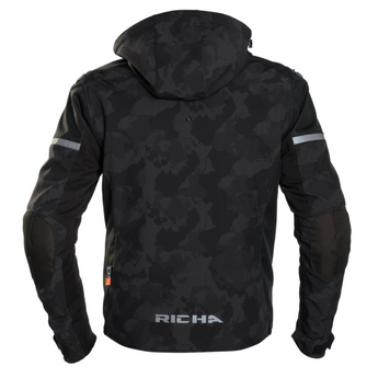 chaqueta moto camuflada