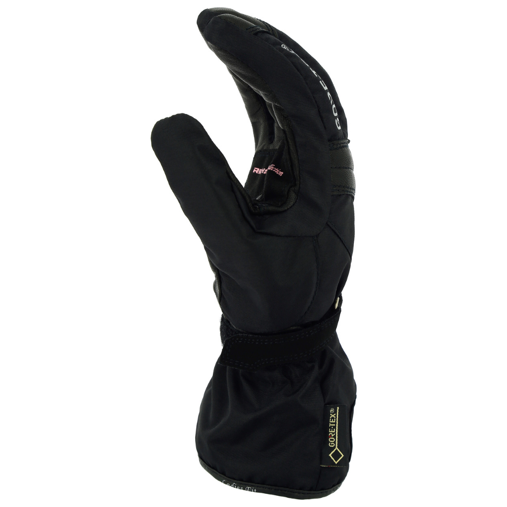 guante moto negro richa mujer