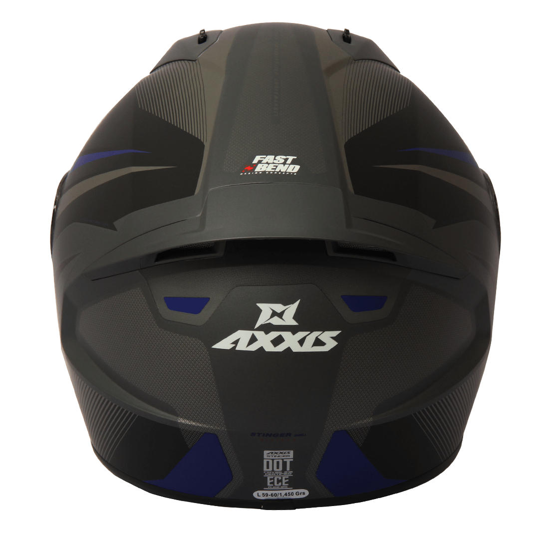 Casco de Moto Axxis Stinger Divide A7 Azul Mate Bikesport Chile