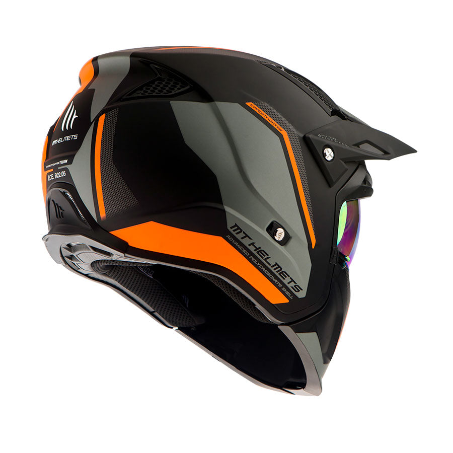 Casco de Moto MT Helmets StreetFighter SV Twin C4 Naranjo fluor