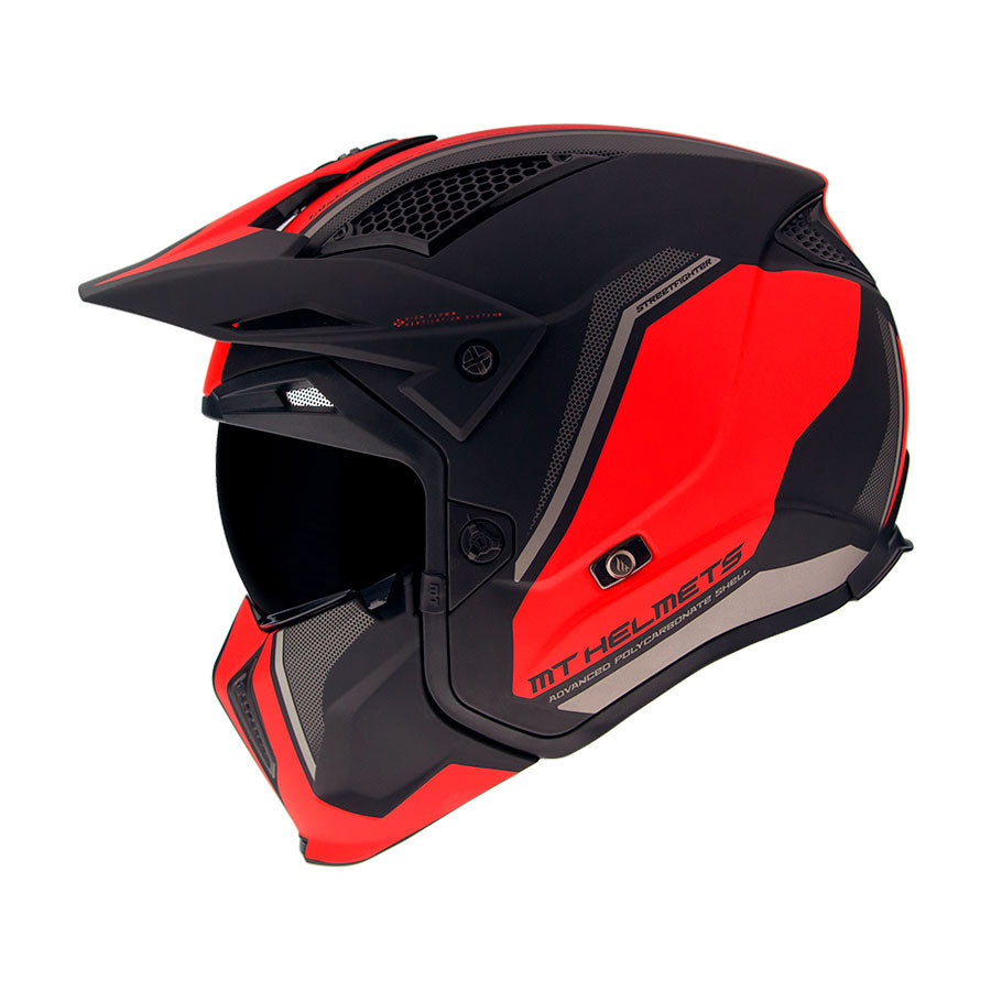 Casco de Moto MT Helmets StreetFighter SV Twin C5 Rojo Mate