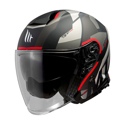 casco moto frente