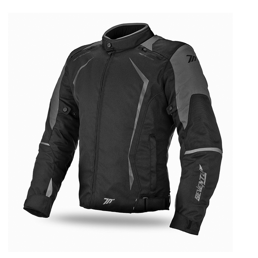 Chaqueta para moto hombre en color azul y negro