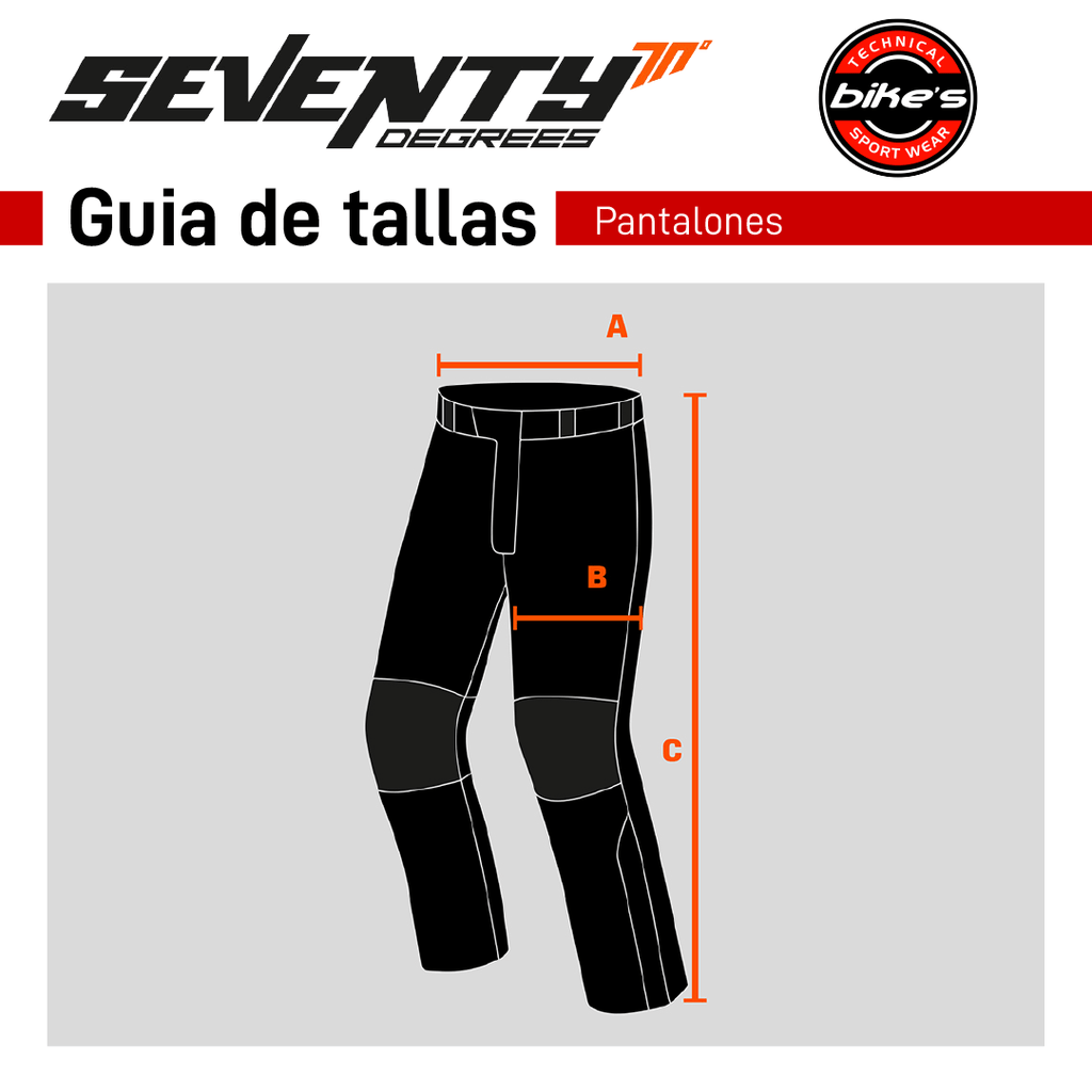 Pantalón Moto Seventy SD-PT1 Gris-Negro