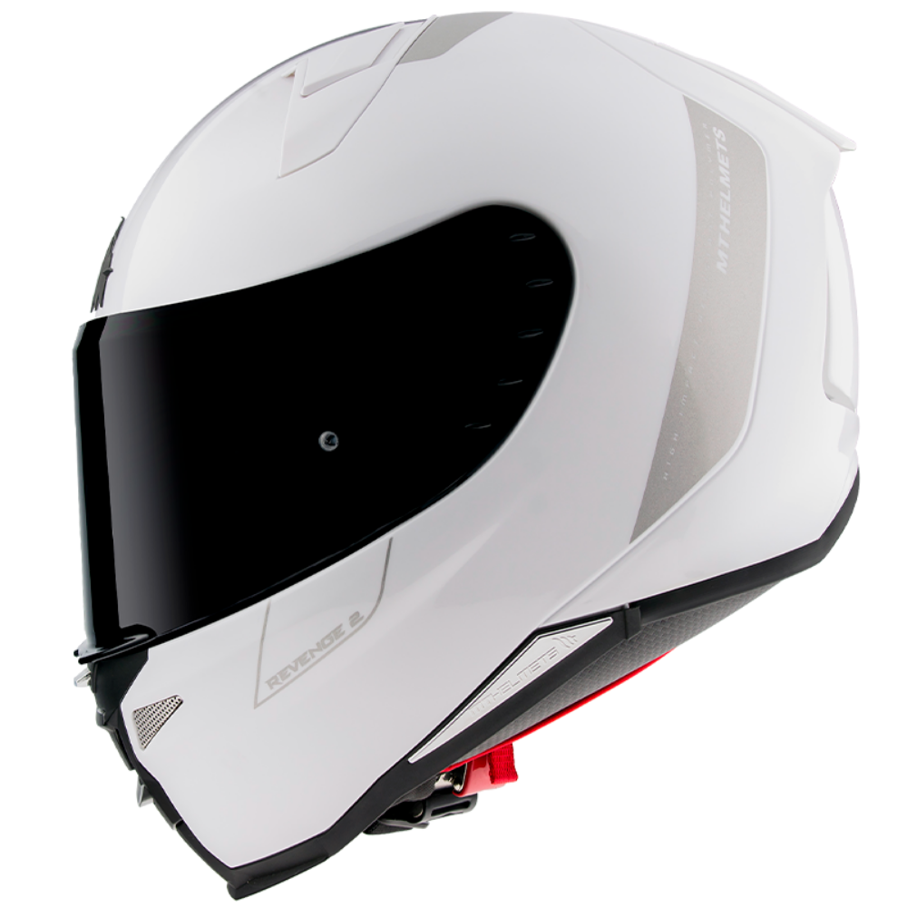 casco moto blanco